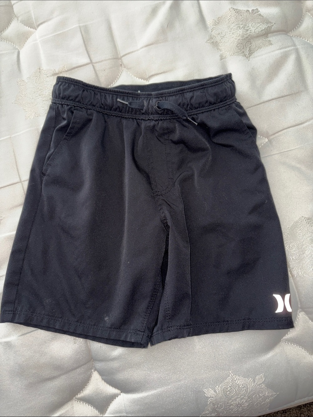 Hurley Black Athletic Drawstring Shorts